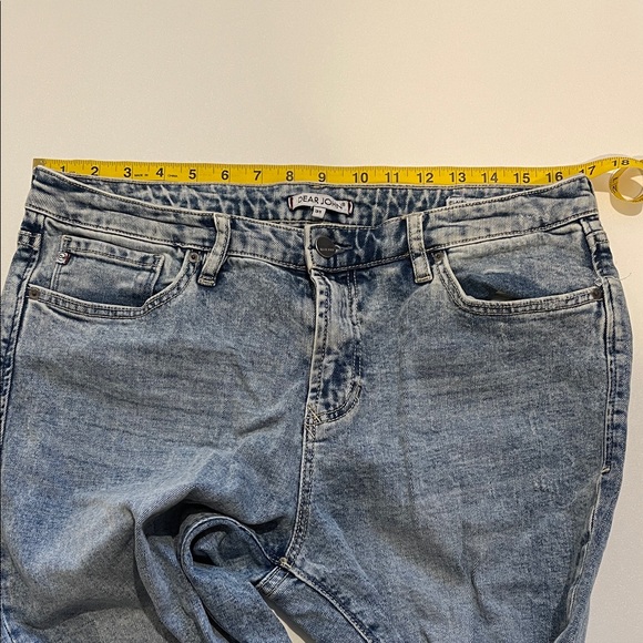 Dear John Blaine Cuffed High Rise Straight Light Blue Jeans - Picture 4 of 9